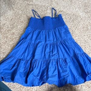 BB Dakota by Steve Madden Royal Blue Smocked Tiered Sundress